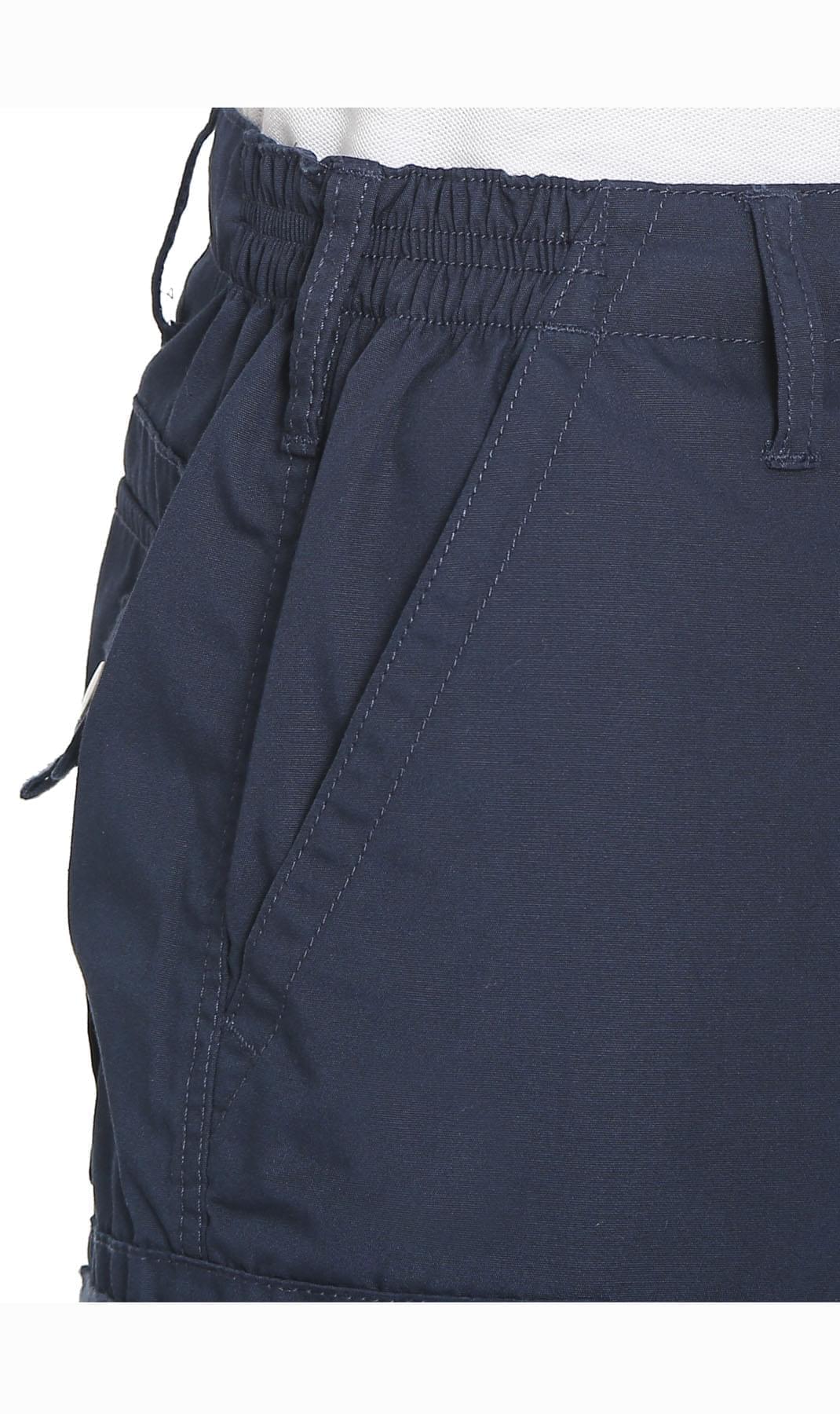 Elastic Waist Cargo Shorts