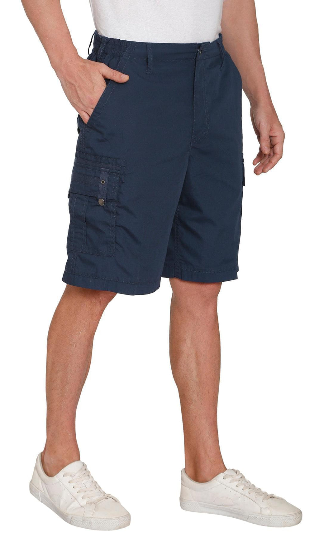Elastic Waist Cargo Shorts