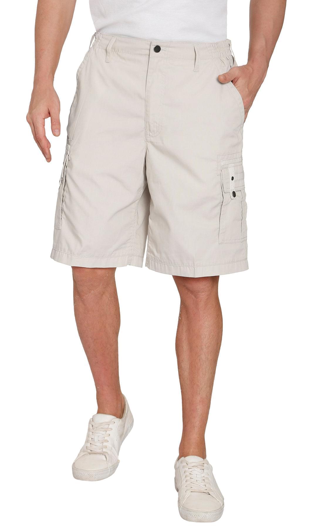 Elastic Waist Cargo Shorts