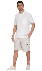 Elastic Waist Cargo Shorts