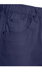 Men's Pull-On Stretch Denim and Twill Shorts — Elastic Waist No Zipper