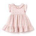 Pink Cotton Eyelet Girls Dress