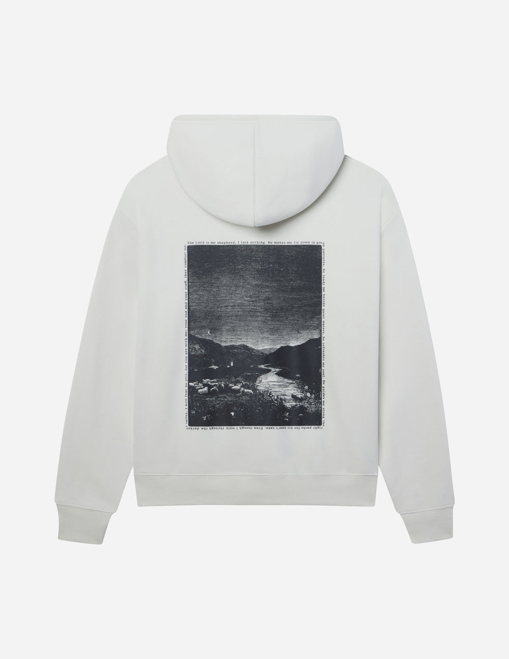 Psalm 23 Unisex Hoodie — Almond