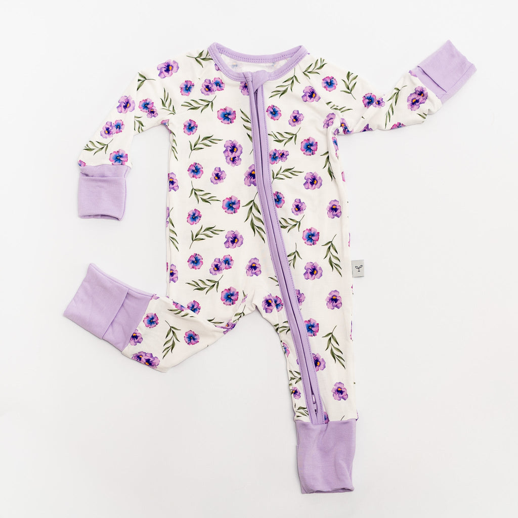 Baby Bamboo Zippered Romper