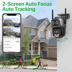 Dual-Lens 4MP 8MP Outdoor PTZ Camera