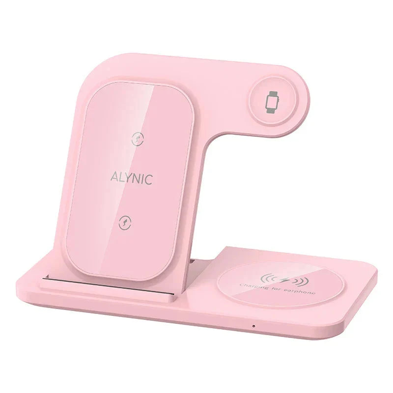 LED 3-in-1 Wireless Charging Station