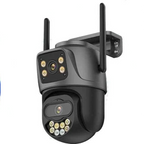 Dual-Lens 4MP 8MP Outdoor PTZ Camera