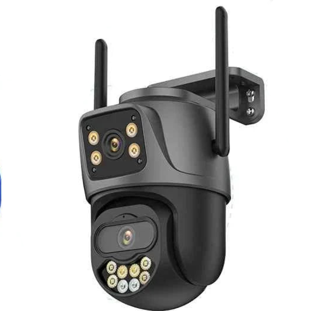 Dual-Lens 4MP 8MP Outdoor PTZ Camera