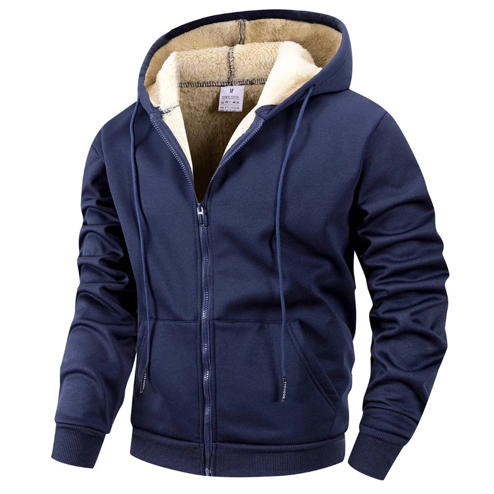 Thick Fleece Hooded Jacket