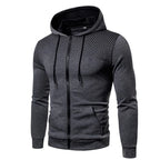 Polka Dot Pocket Zip Hoodie