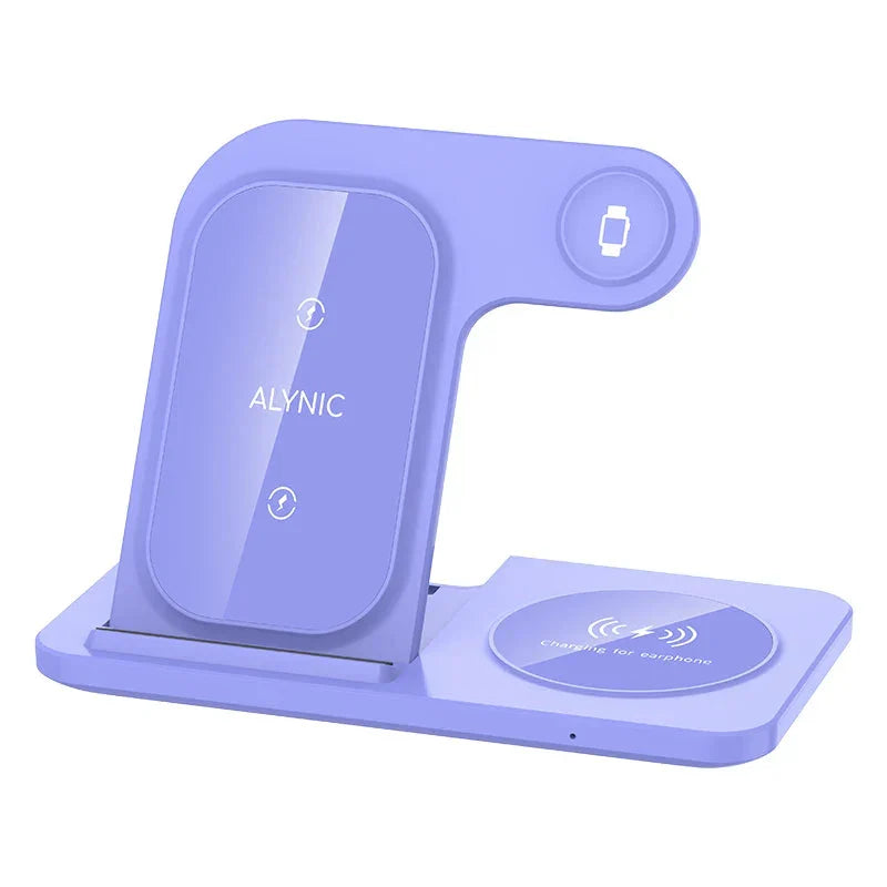 LED 3-in-1 Wireless Charging Station
