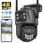 Dual-Lens 4MP 8MP Outdoor PTZ Camera