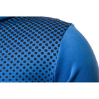 Polka Dot Pocket Zip Hoodie