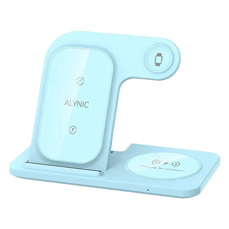 LED 3-in-1 Wireless Charging Station