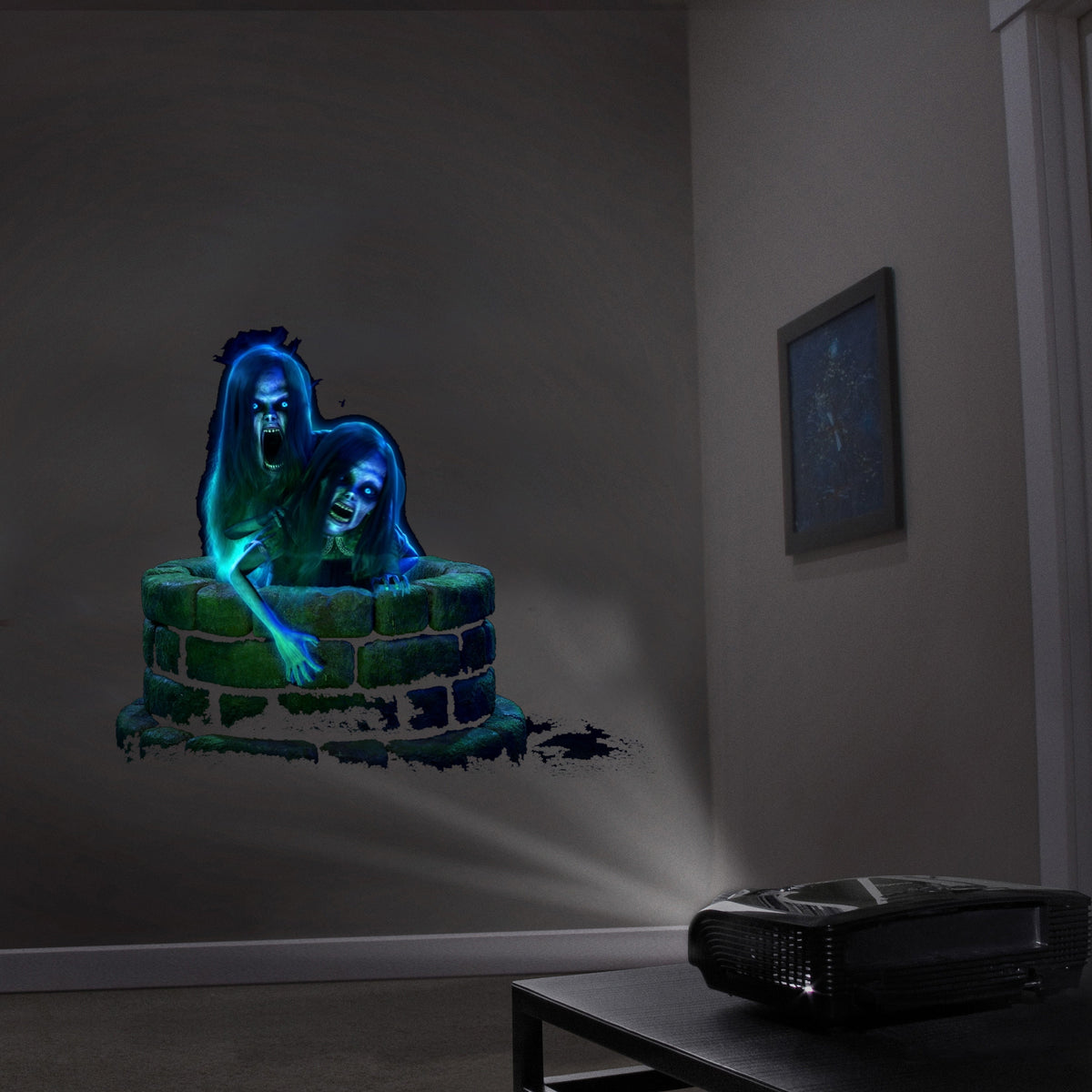 AtmosFX® Spooky Halloween Hollusion Digital Decoration on USB Includes 8 Atmosfx Video Effects for Hallloween