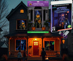 AtmosFX Halloween Digital Decoration USB - Spooky Halloween Hollusion Vol. 2 + 5.5 ft x 9 ft Projection Screen