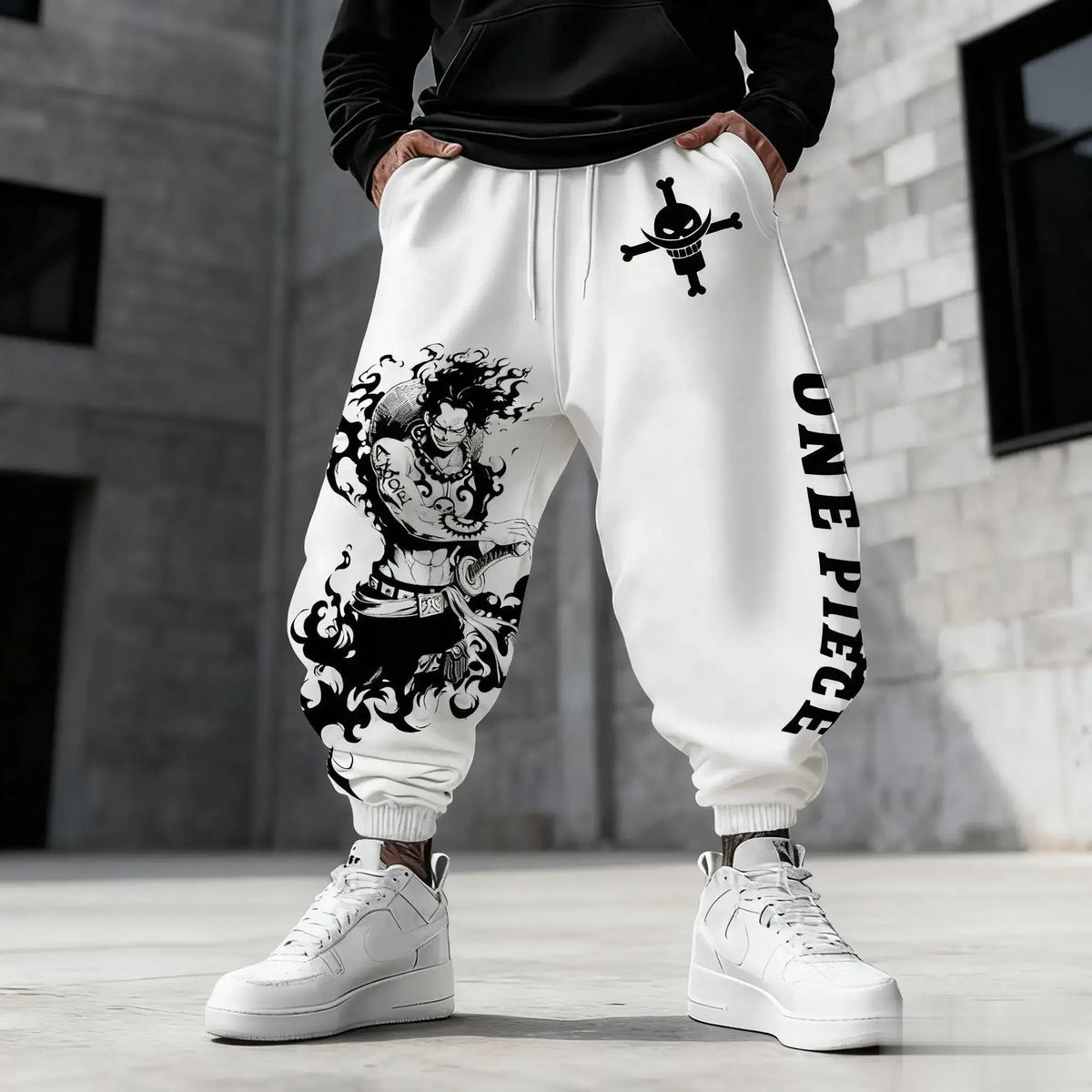 One Piece Luffy Sweatpants: Y2K Anime Gym Joggers