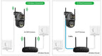 Dual-Lens 4MP 8MP Outdoor PTZ Camera