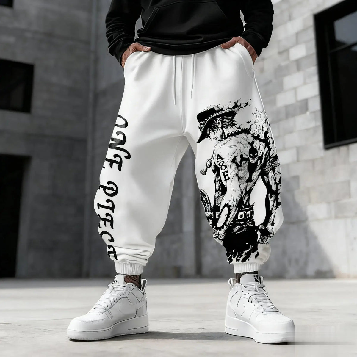 One Piece Luffy Sweatpants: Y2K Anime Gym Joggers