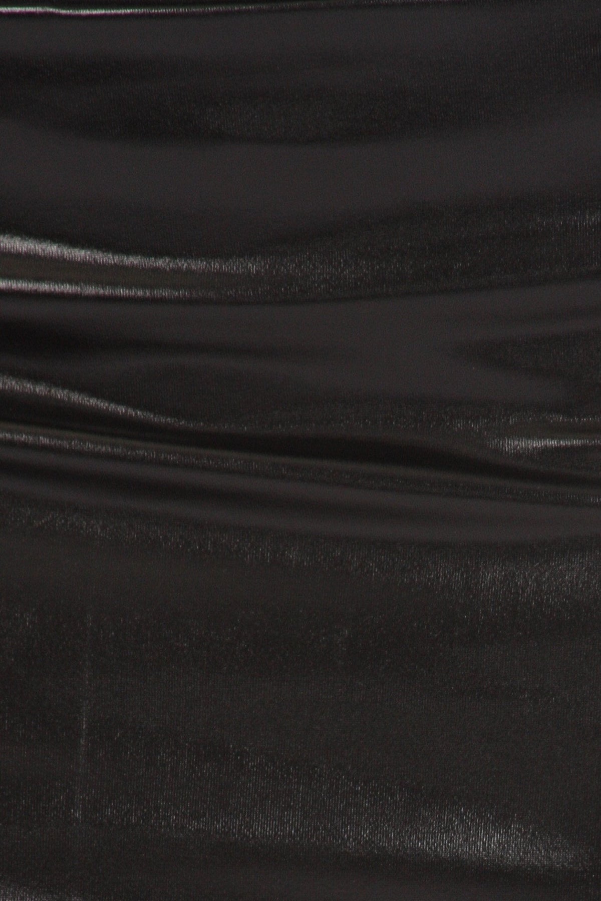 Shiny Metallic High Waist Pencil Skirt
