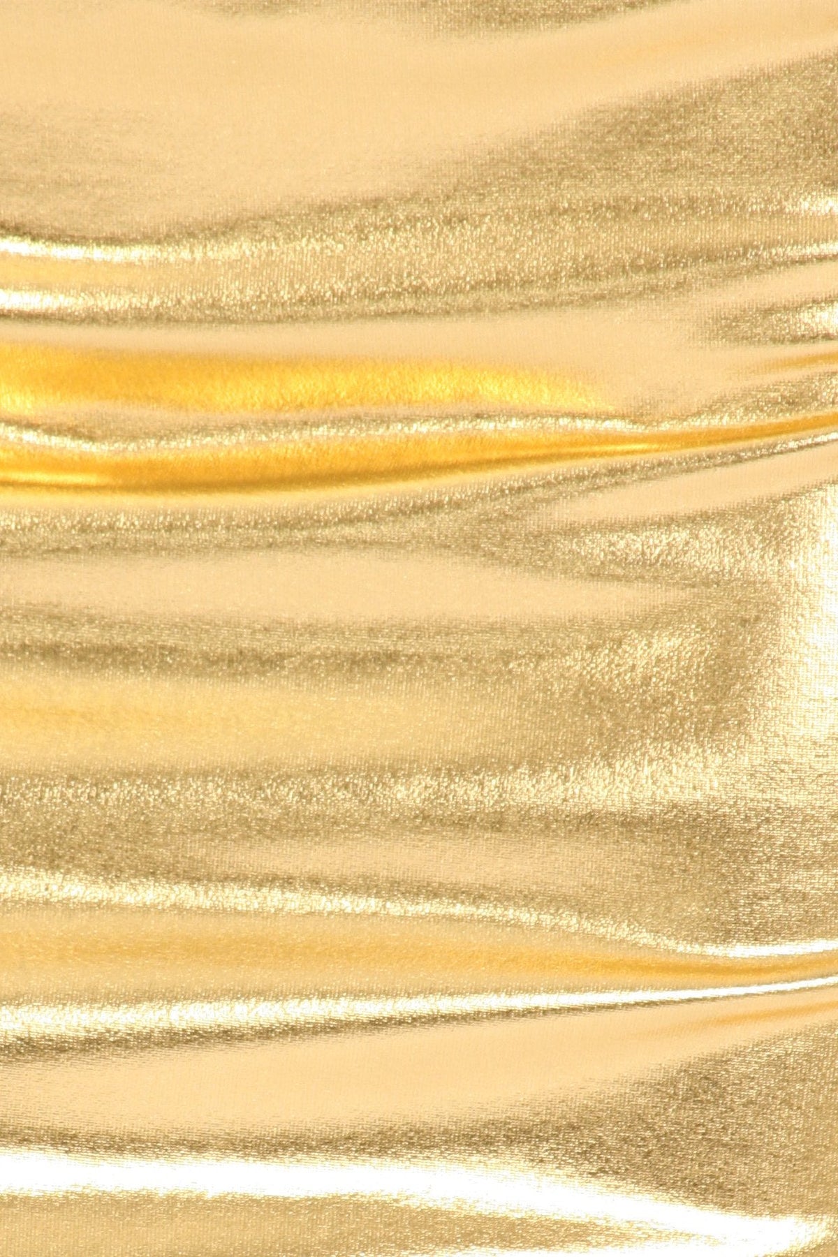 Shiny Metallic High Waist Pencil Skirt
