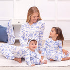 Toile de Jouy Bamboo Girls Pajama Set