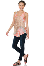 Flowy Tank - Tie Dye (Blue/Peach)