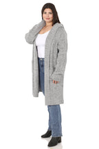 Hooded Sweater Cardigan (H. Grey)