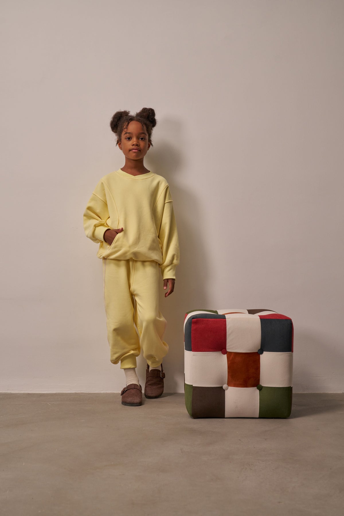 Sunny Glow Sweat Set – Yellow