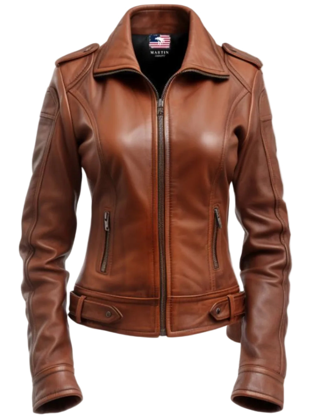 Women's Brown Leather Jacket