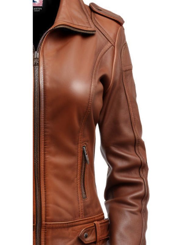 Women's Brown Leather Jacket