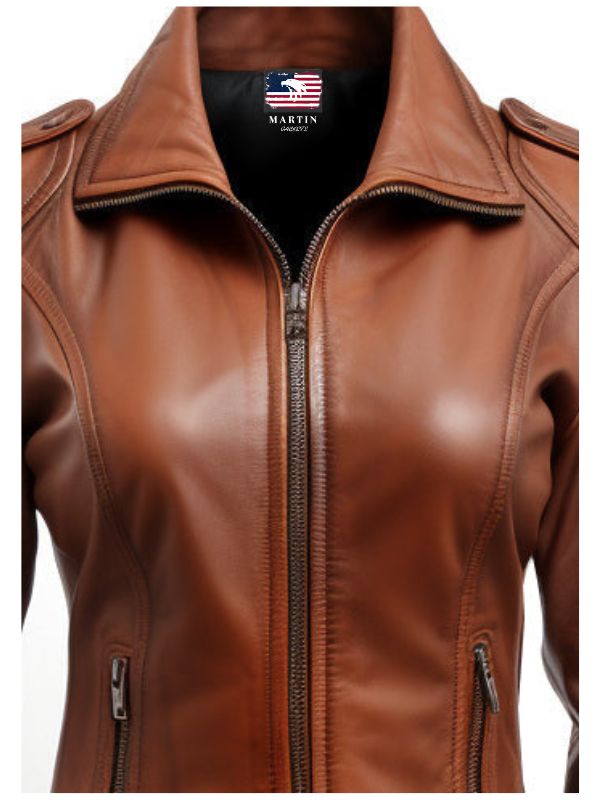 Women's Brown Leather Jacket