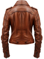 Women's Brown Leather Jacket