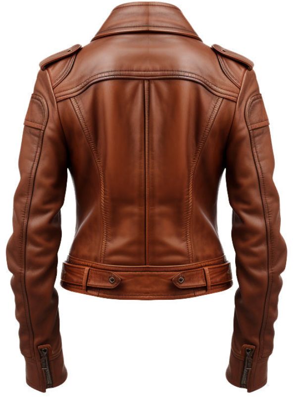 Women's Brown Leather Jacket