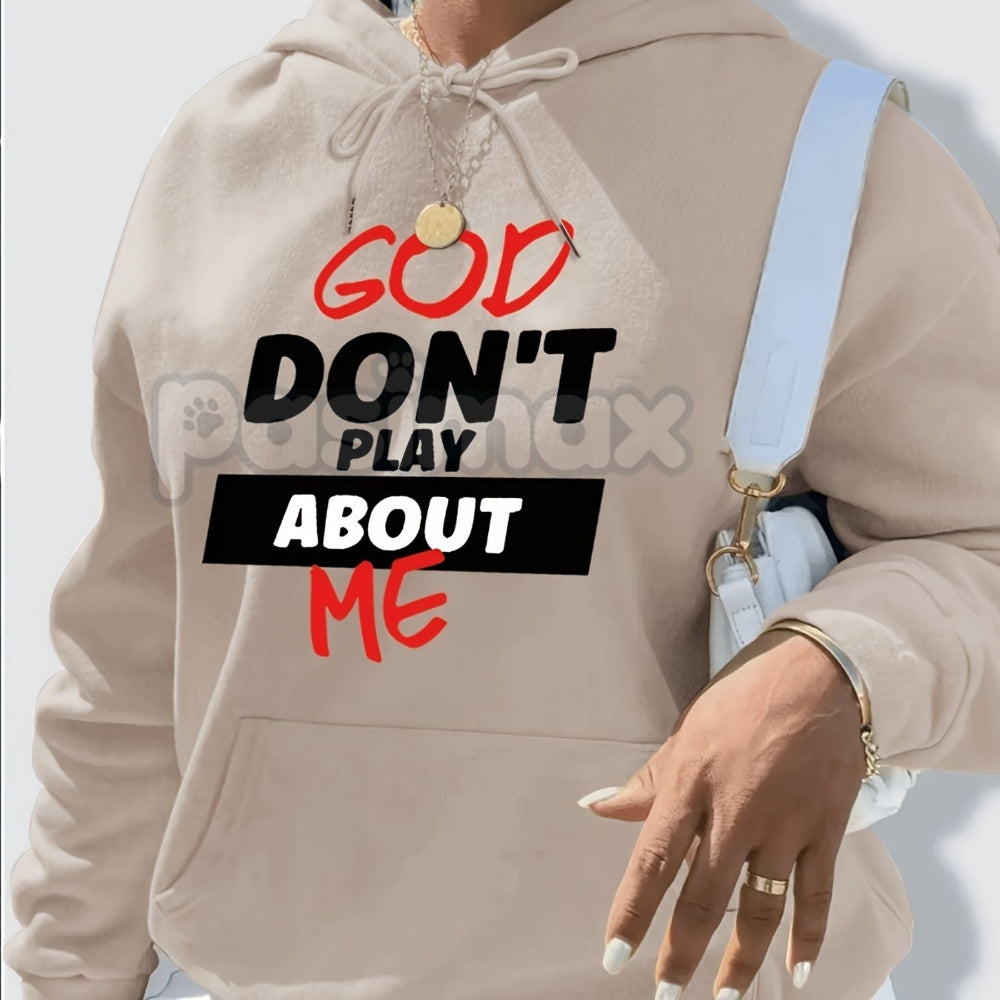 Slogan Letter Print Graphic Hoodie