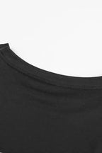 Tie-Dye Striped Black Sweatshirt