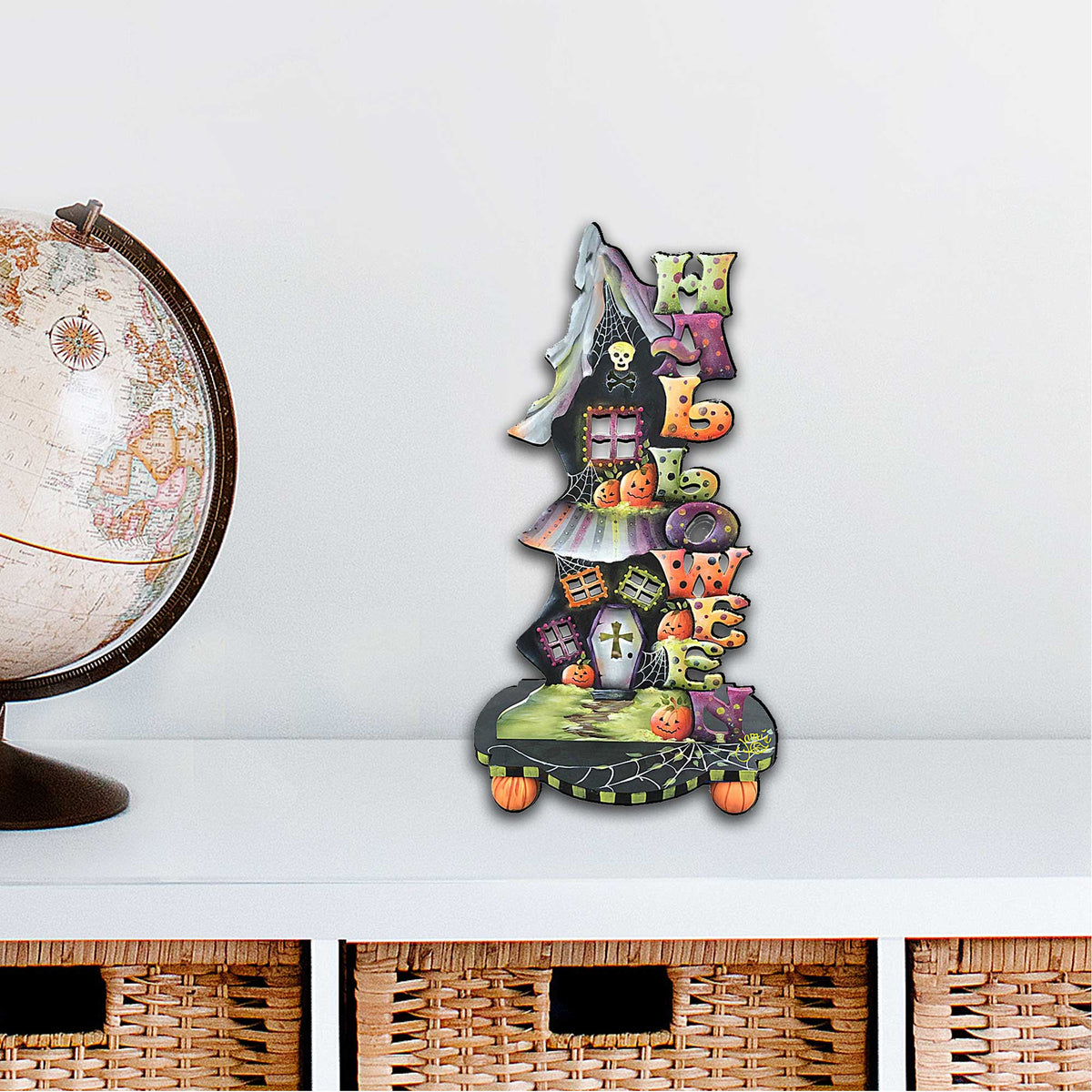 Candle Holder Halloween Door Decor by Jamie Mills-Price - Thanksgiving Halloween Decor - 8457402H