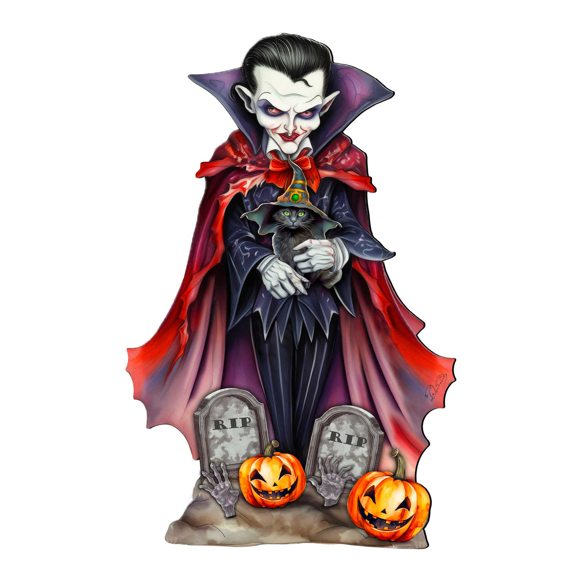 Dracula Door Hanger by G. Debrekht - Halloween Decor - 8652822H