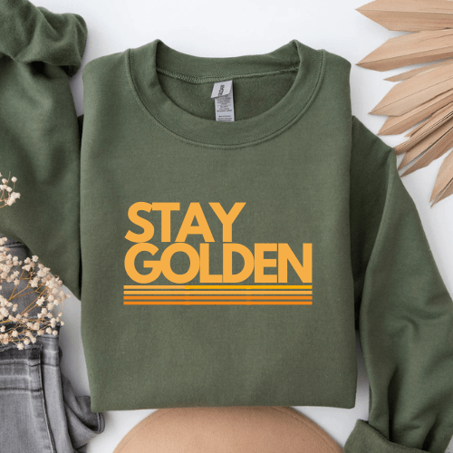 Stay Golden Oversized Crew Sweatshirt