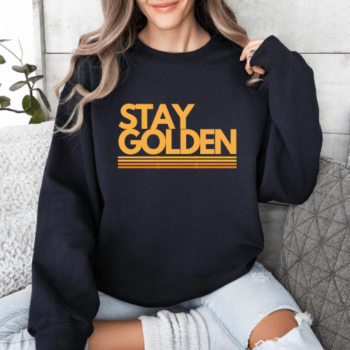 Stay Golden Oversized Crew Sweatshirt