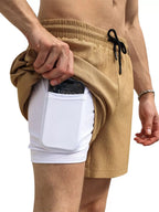 Drawstring Shorts with Pockets