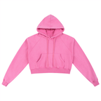 Basic B Grunge Wash Cropped Hoodie
