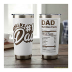 Best Dad Ever Tumbler 20oz Stainless Steel Father's Day Gift
