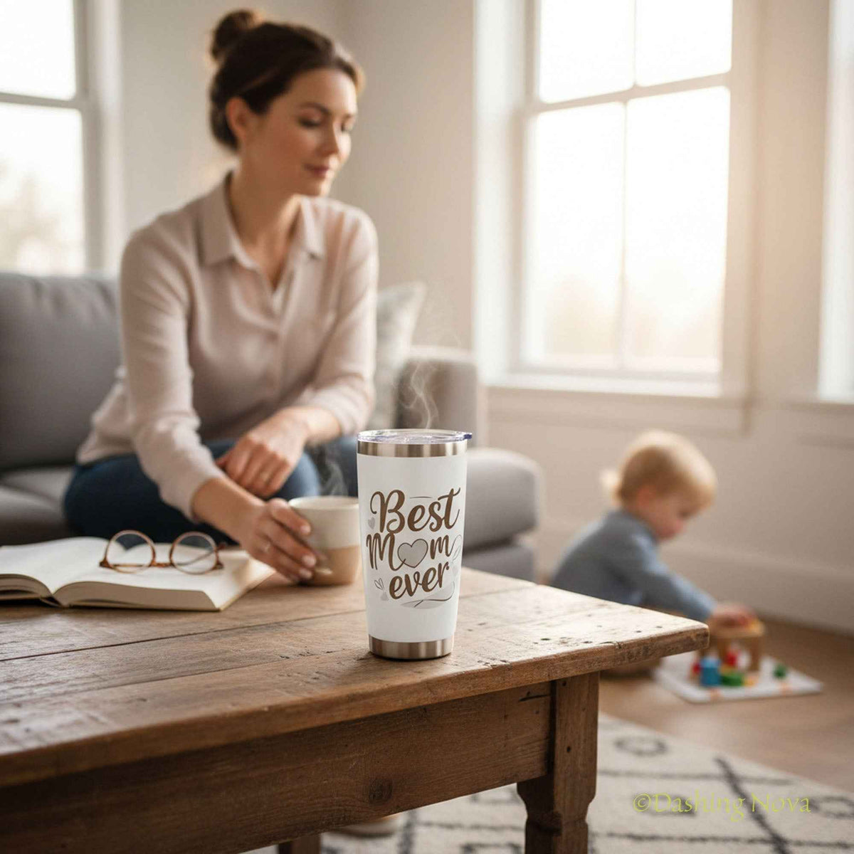 Best Mom Ever 20oz Tumbler Gift Set for Mother's Day & Birthday