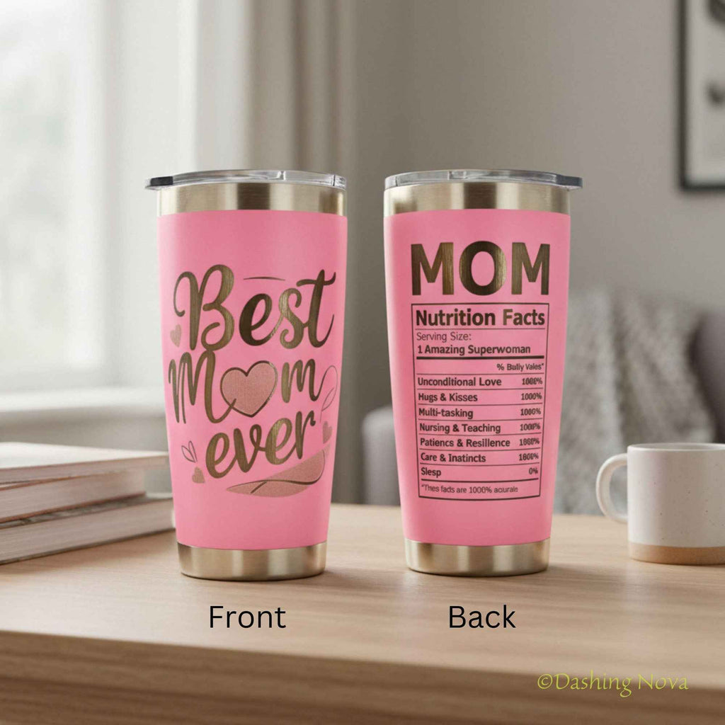Best Mom Ever 20oz Tumbler Gift Set for Mother's Day & Birthday