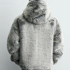 Hooded Faux Fur Jacket Coat