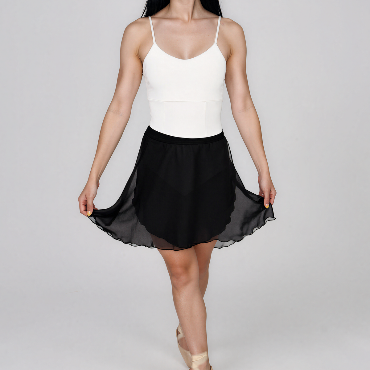 Contemporary High-Low Ballet Wrap Skirt