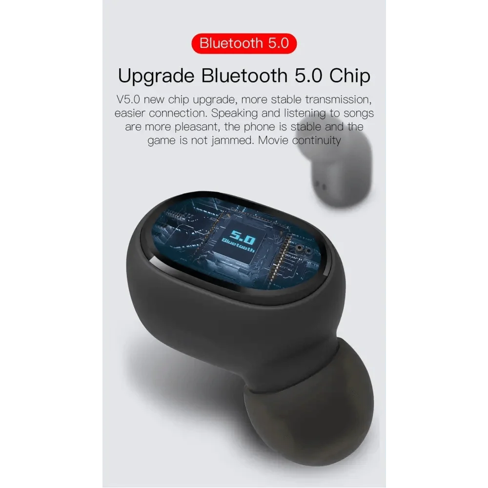 Bluetooth 5.0 LED Display Earbuds