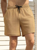 Drawstring Shorts with Pockets
