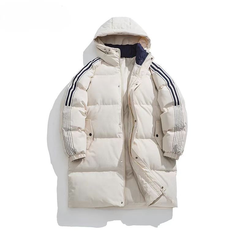 Womens Mid-length Padded Down Jacket, Extra-thick Cotton Coat